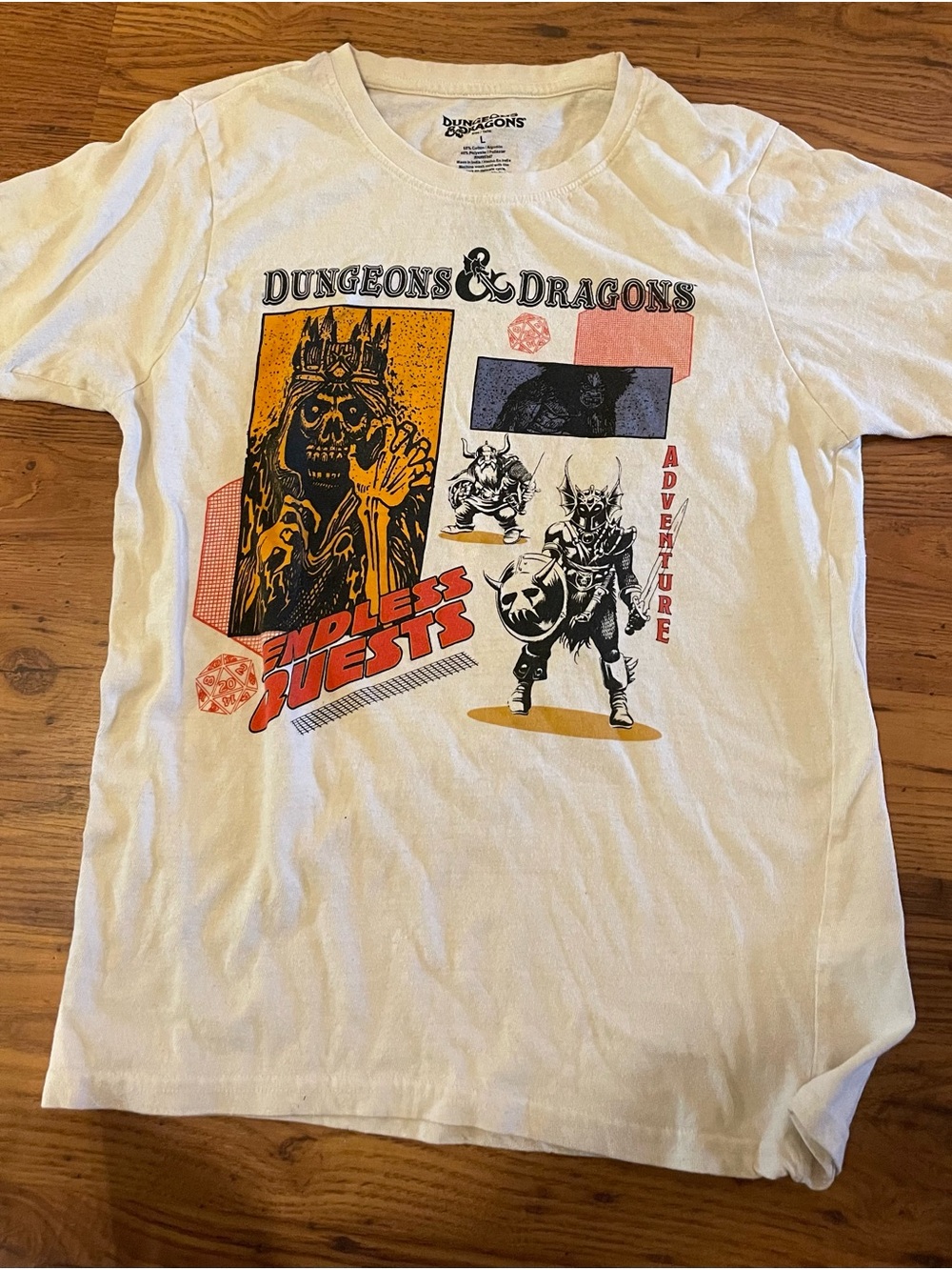 Dungeons & Dragons Kids White 'Endless Quests' Graphic Tee